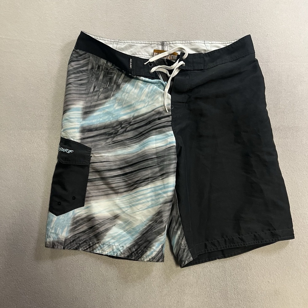 RS SURF Board Shorts Men's Size 36 Colorblock Beach Surf